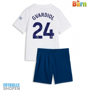 Billiga Manchester City Josko Gvardiol #24 Tredjeställ Barn 2026-27 Kortärmad (+ Korta byxor)